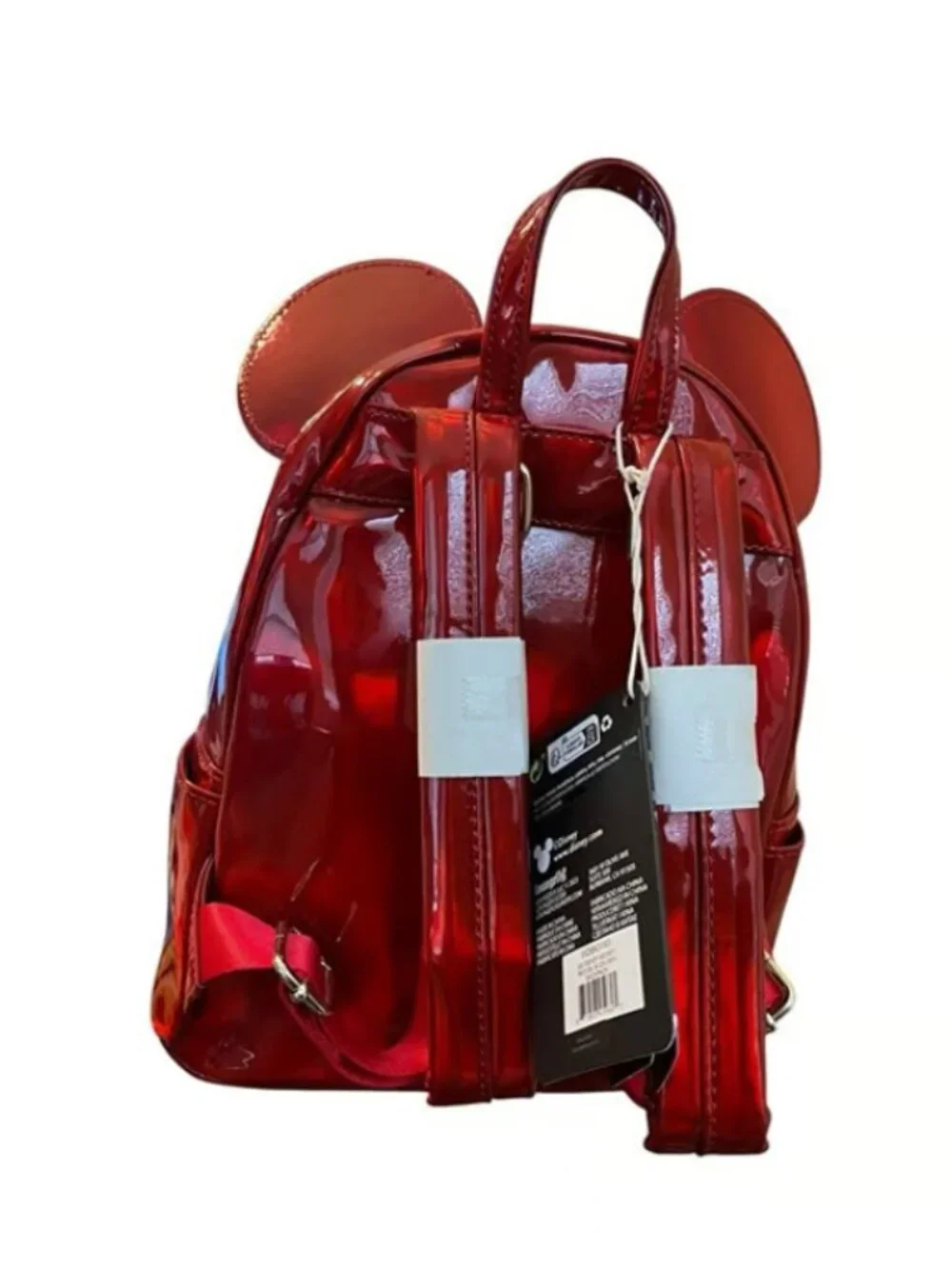 NWT Loungefly Disney Mickey Mouse Red Oil Slick Mini Backpack